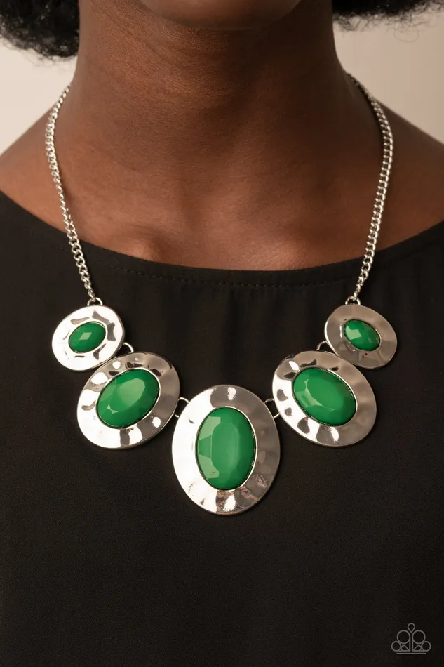 Necklaces Rivera Rendezvous Green Paparazzi Necklace All Eyes On U Jewelry Paparazzi Accessories