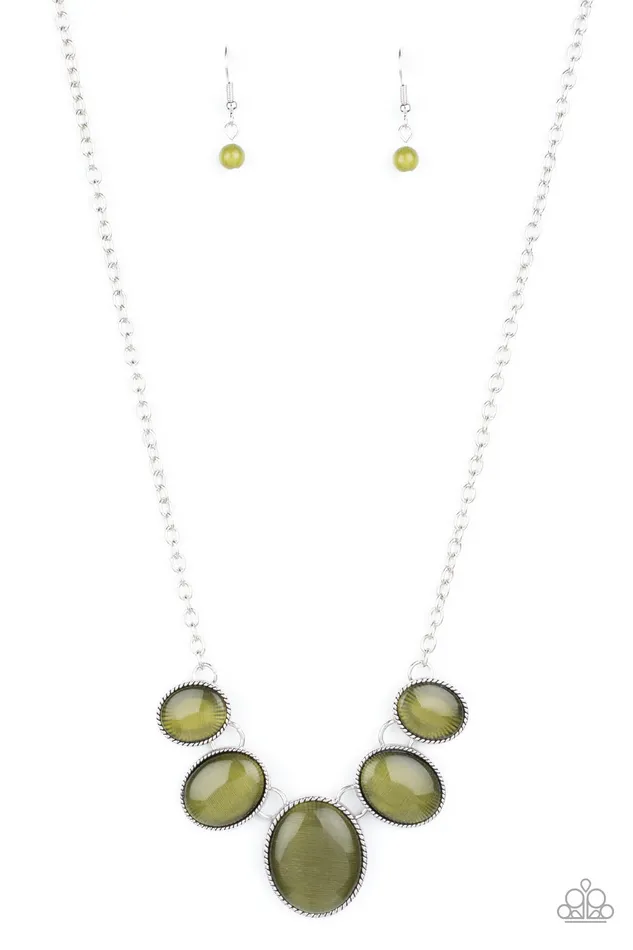 One Can Only GLEAM Green Paparazzi Necklace All Eyes On U Jewelry Paparazzi Accessories Necklaces One Can Only GLEAM Green Paparazzi Necklace All Eyes On U Jewelry Paparazzi Accessories Necklaces