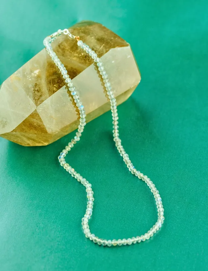 SoulKu Necklaces Labradorite Journey Fully Beaded Necklace for Transform